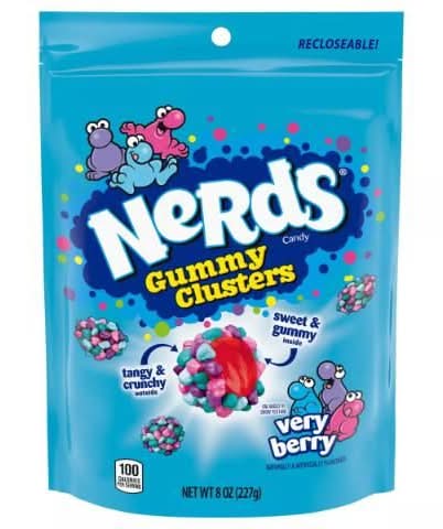 Nerds Gummy Clusters Candy, Very Berry (8 oz)