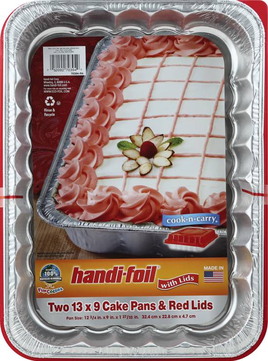 Handi-Foil Cake Pans With Lids (2 ct)