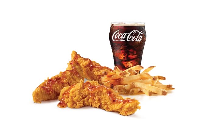 3 Piece Hot Honey Hand-Breaded Chicken Tenders Combo