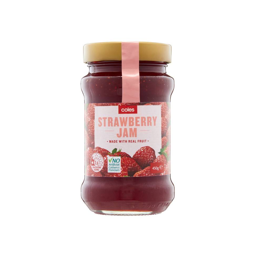 Coles Strawberry Jam 450g