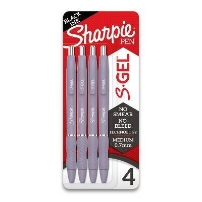 Sharpie Gel Pens Black Ink Tip Violet Barrel ( 0.7mm)