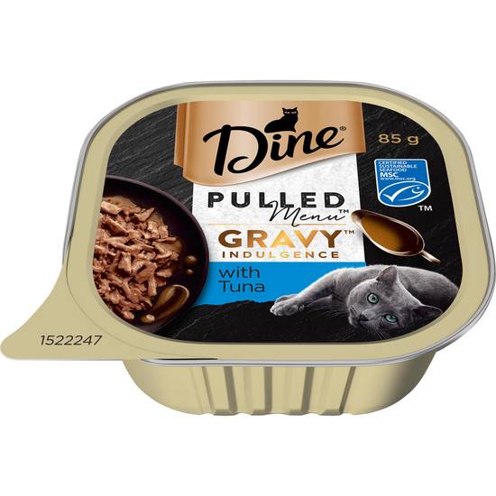 Dine Pulled Menu Gravy Indulgence Tuna Cat Food 85g