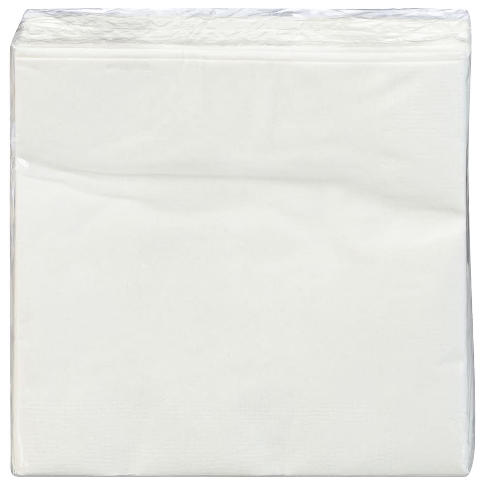 Creative Converting 2 Ply Cocktail Napkins, 25 cm X 25 cm, White (1.56 lbs, 50 ct)
