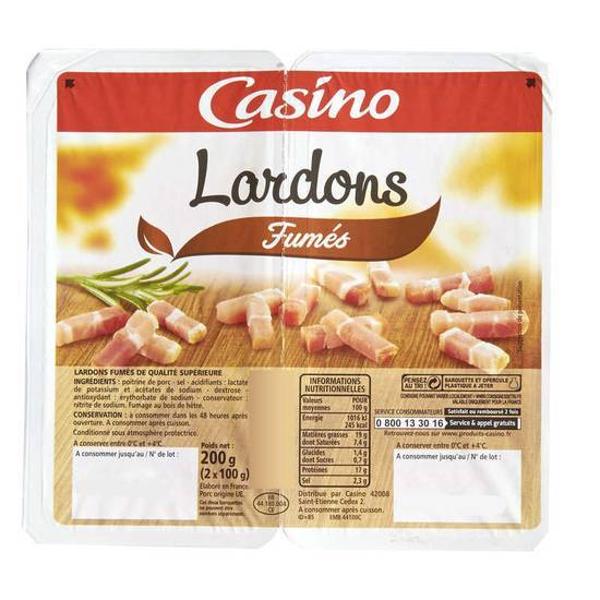 Casino Lardons - Fumés 2x100g