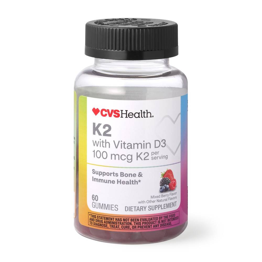 Cvs Health K2 + D3 Gummies, 60Ct