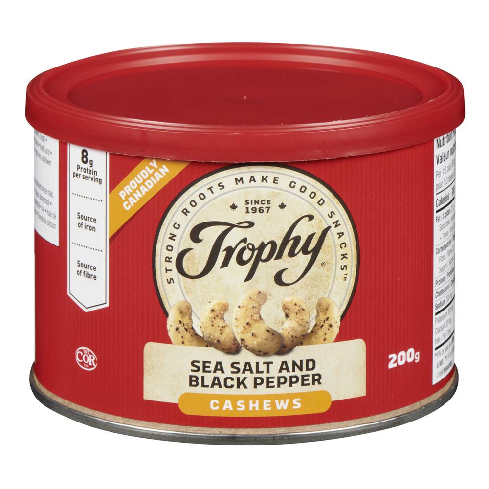 Trophy Sea Salt and Black Pepper Flavoured Cashews
