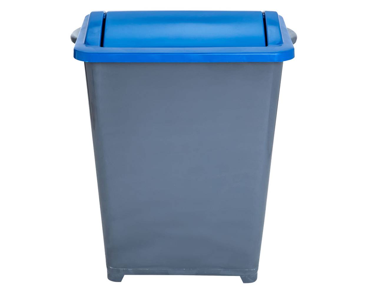 Eco hogar basurero con tapa vaivén azul (1 u)