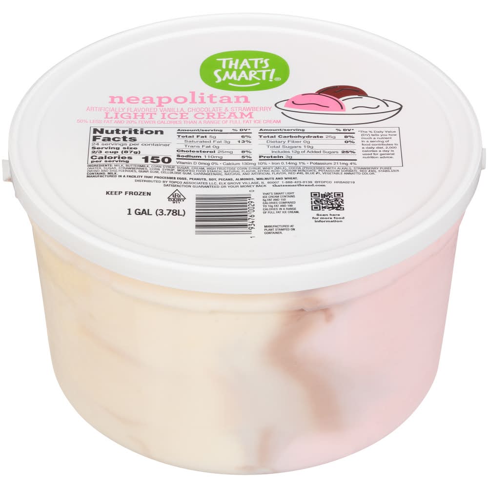 That's Smart! Light Ice Cream, Assorted (1 gal)