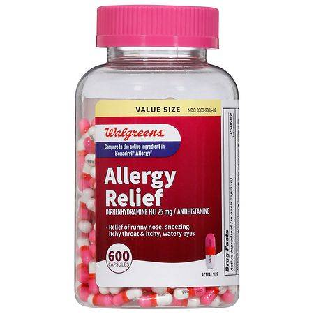 Walgreens Wal-Dryl Allergy Relief Capsules