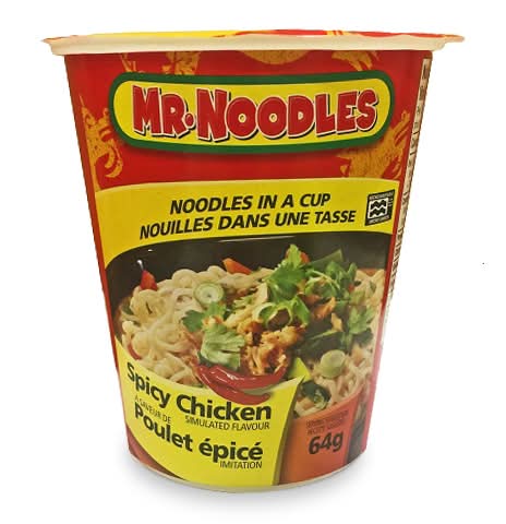 Mr. Noodles Spicy Chicken Noodles in a Cup (64 g)
