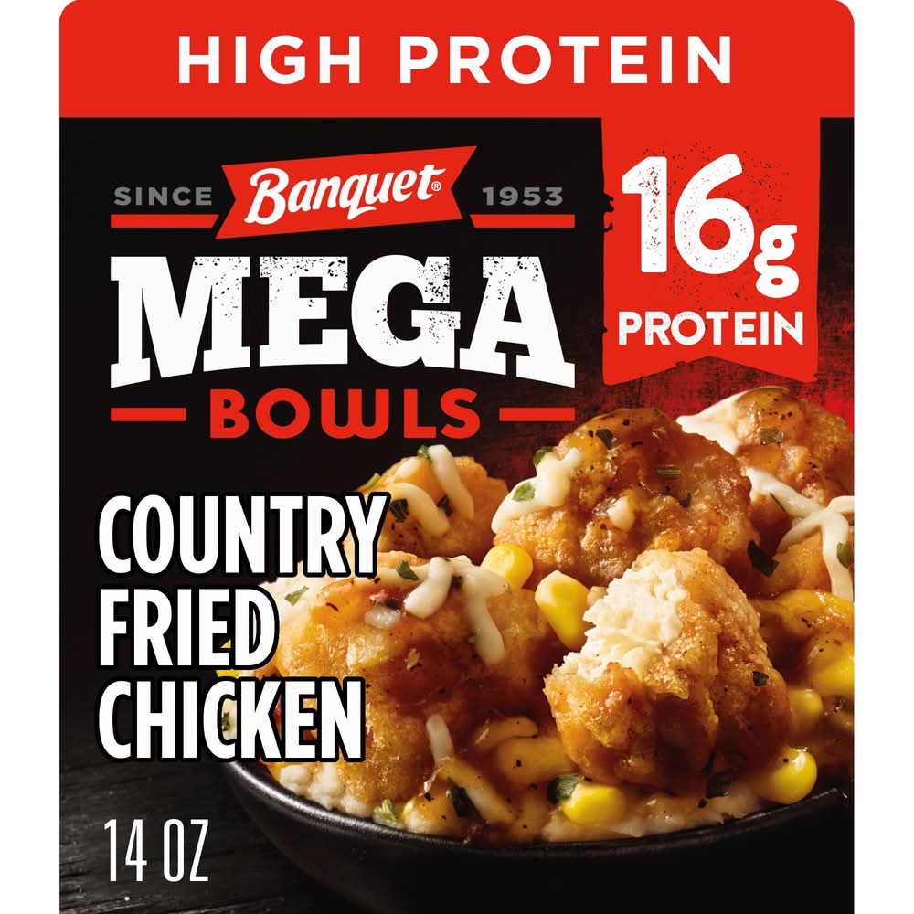 Banquet Frozen Mega Bowls Country Fried Chicken (14 oz)