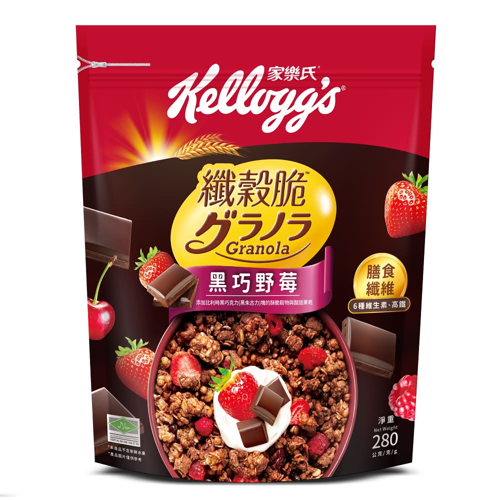 家樂氏纖穀脆-黑巧野莓 280g <280g克 x 1 x 1Bag袋>
