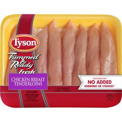 Tyson Trimmed & Ready Chicken Tenderloins - 1.25-2.1 lbs - price per lb