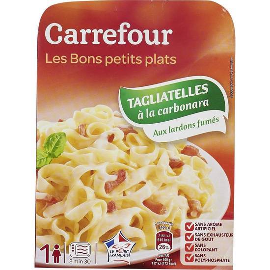 Carrefour - Plat cuisiné tagliatelles à la carbonara