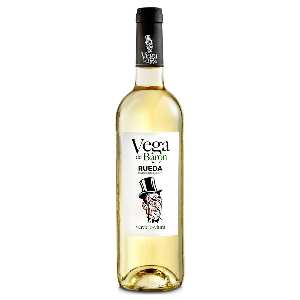 Vino Blanco Verdejo Viura D.O. Rueda Vega Del Báron Botella 75 Cl