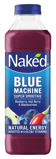 Naked Blueberr-Goji Berry - Blackcurrant, Blue Machine Super Smoothie (750ml)
