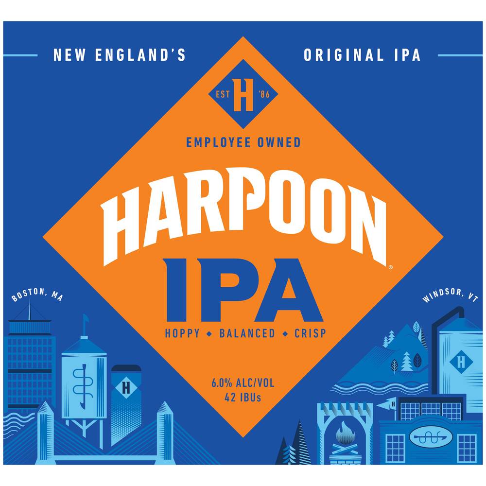 Harpoon Domestic Hoppy Ipa Beer (12 ct, 12 fl oz)