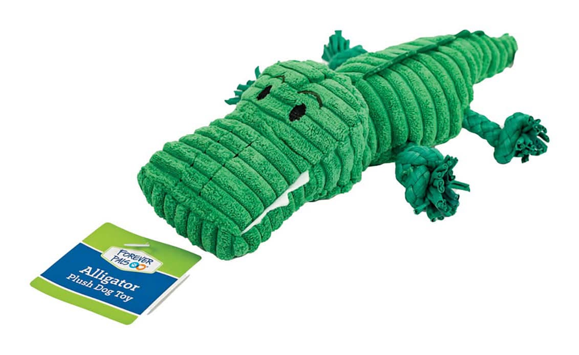 Forever Pals Alligator Plush Dog Toy