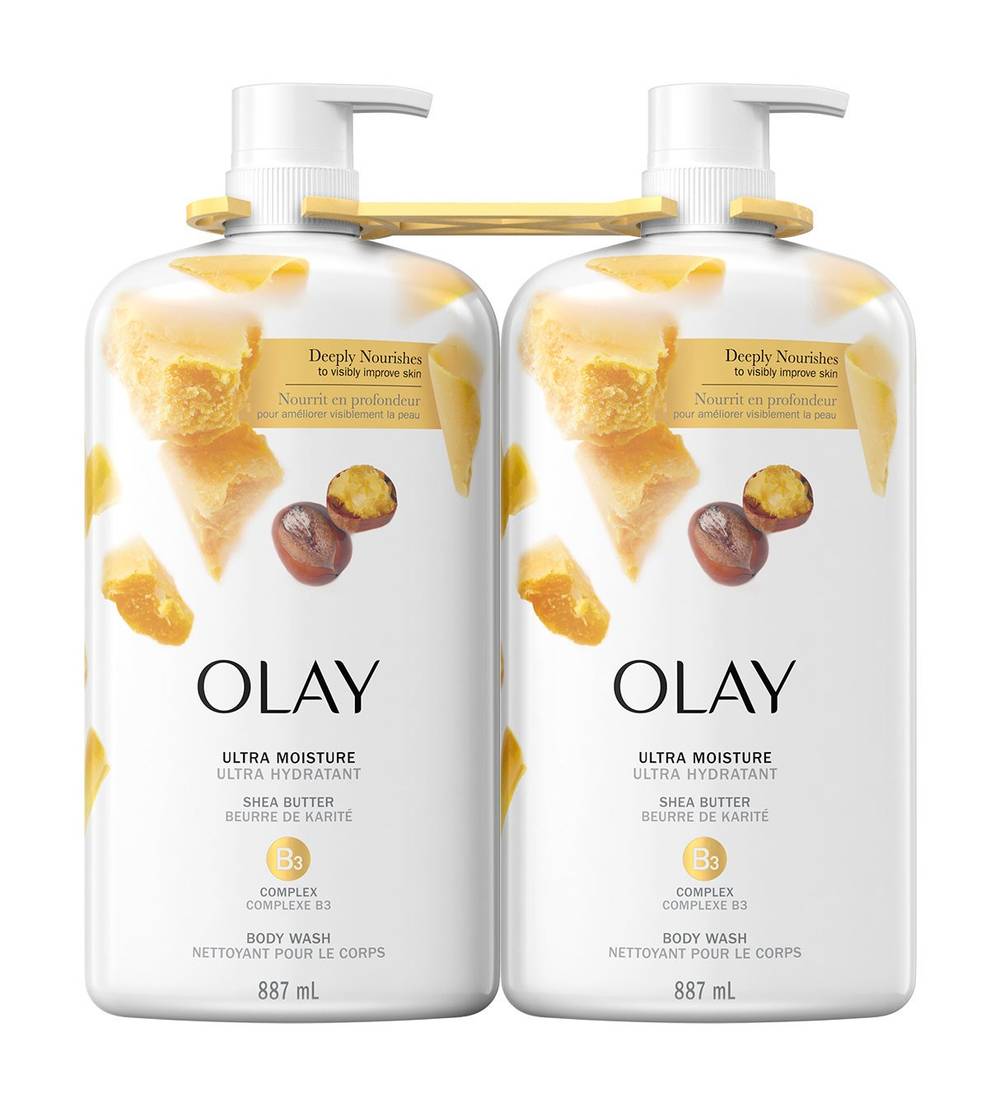 Olay - Nettoyant Corporel Ultra Hydratant Avec Beurre De Karité, 2 X 887 Ml / Olay Ultra Moisture Body Wash With Shea Butter, 2 X 887Ml