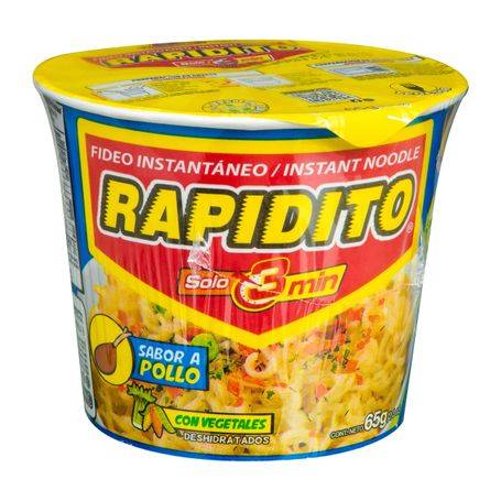 Fideo Rapidito Instantáneo Pollo 65 G