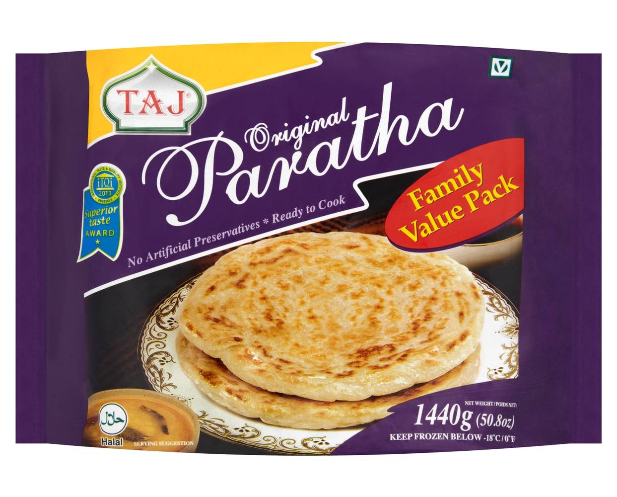 Taj Original Paratha Family Value Pack 1440G