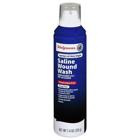 Walgreens Saline Wound Wash (7.4 oz)