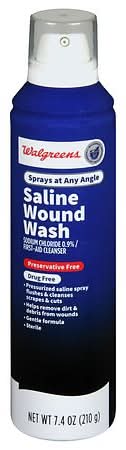 Walgreens Saline Wound Wash (7.4 oz)