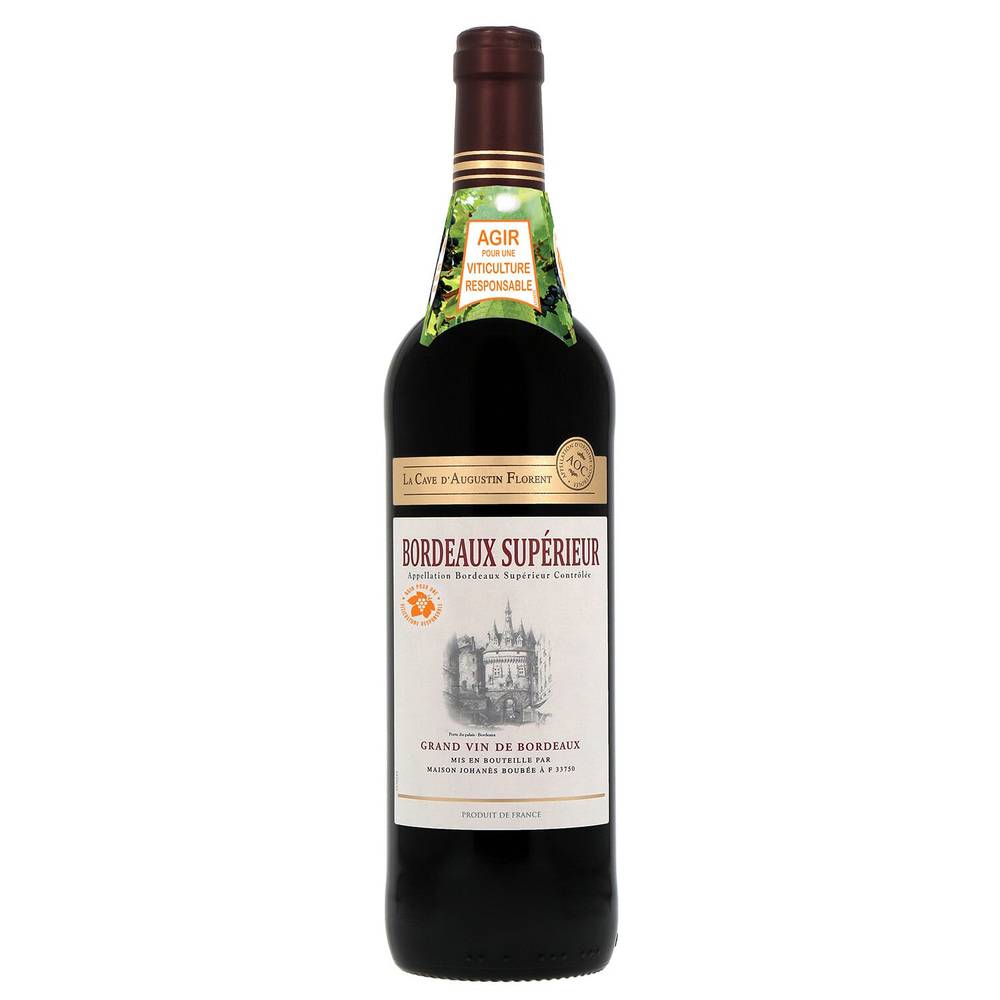 La Cave D'augustin Florent - Vin rouge Bordeaux supérieur (750 ml)