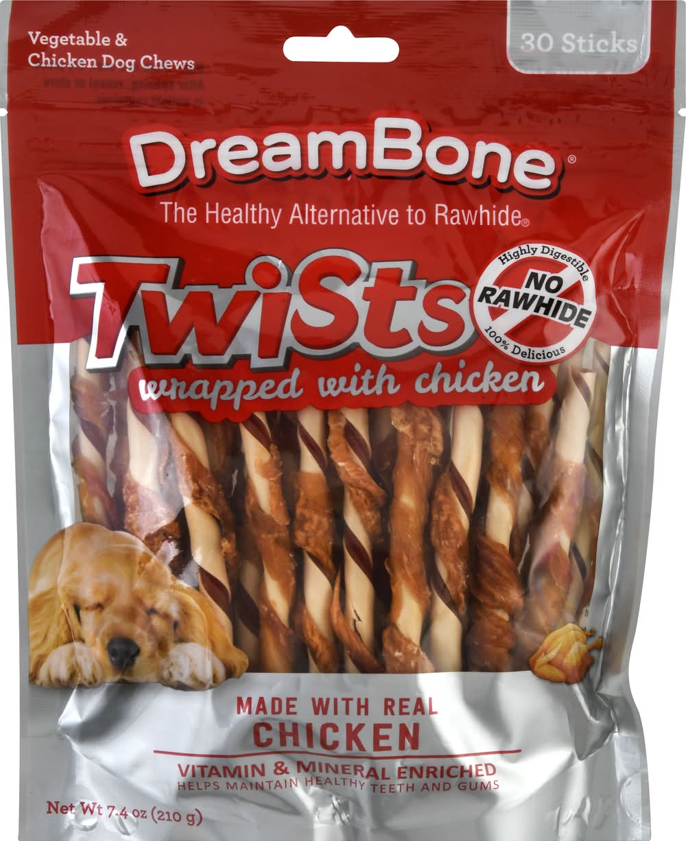 DreamBone Twists Chicken Wrapped Chews Dog Treats (7.4 oz)