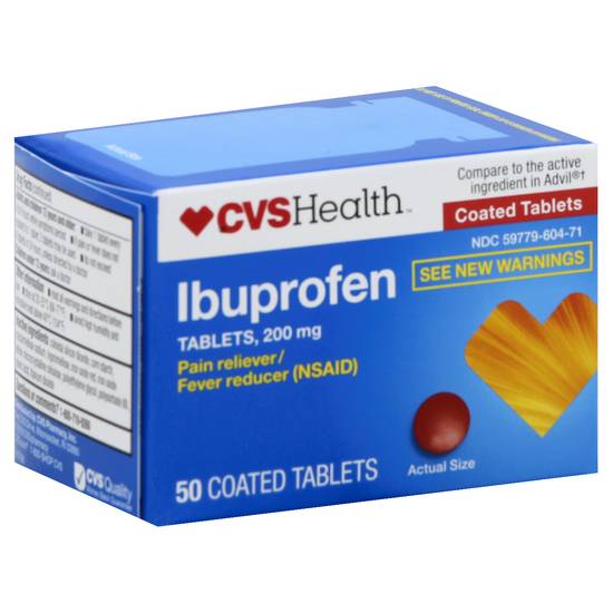 Cvs Health Ibuprofen Coated Tablets (50 ct)