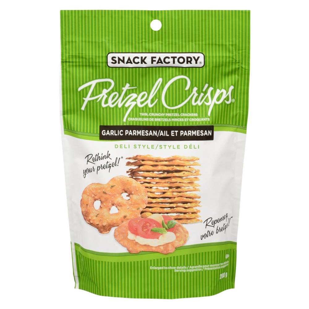 Pretzel Crisps Garlic Parmesan Pretzel Crisps (200 g)