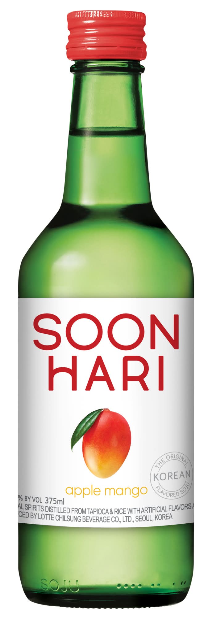 Soonhari Non Appellated Korean Soju, Apple Mango (375 ml)