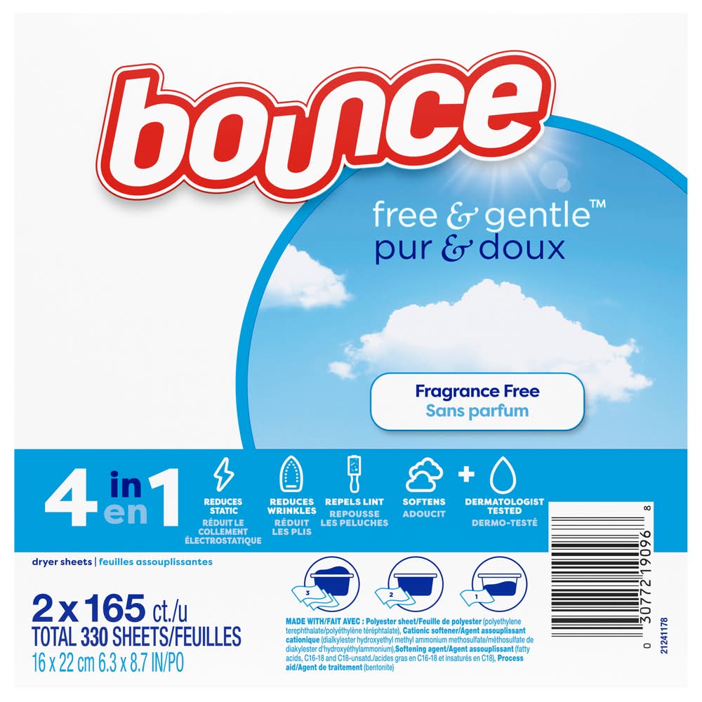 Bounce Free & Gentle Dryer Sheets (2 ct)