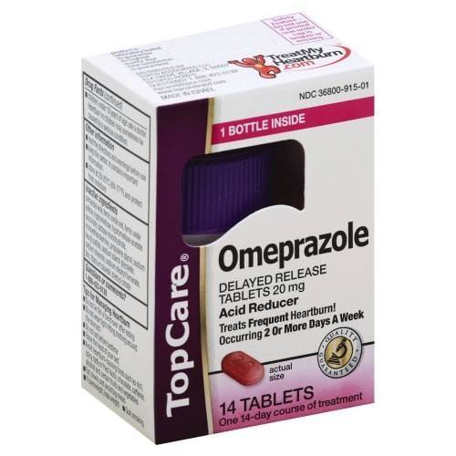Topcare Delayed Release 20 mg Omeprazole (14 tablets)