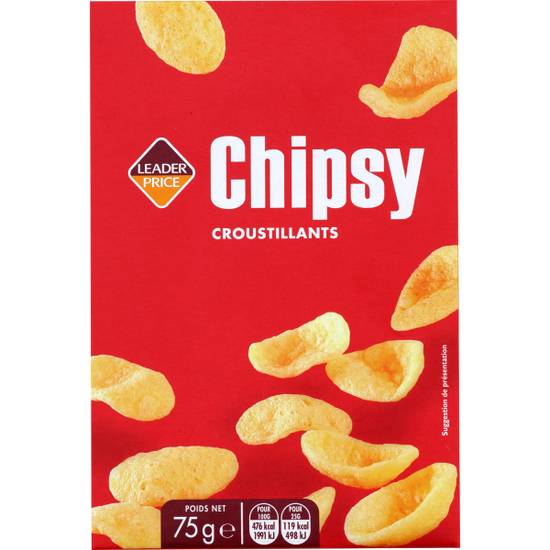 Chips pétale salée Leader Price 75g