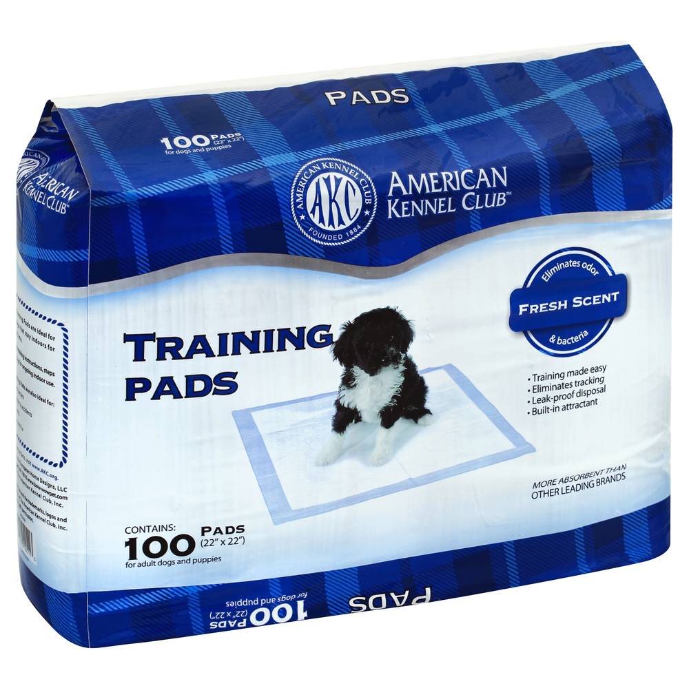 Akc Fresh Scent For Adult Dogs and Puppies Training Pads (100 ct)