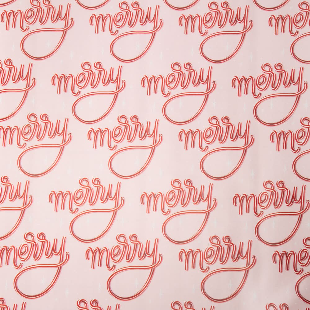Christmas Gift Wrap Merry Candy