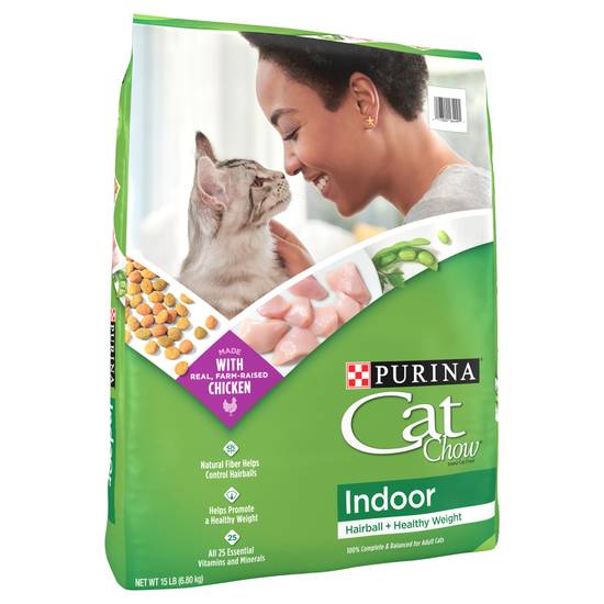 Purina Cat Chow Adult Hairball + Healthy Weight Indoor Chicken Cat Food