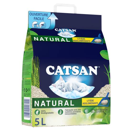 Catsan - Natural agglomérante litière végétale pour chat