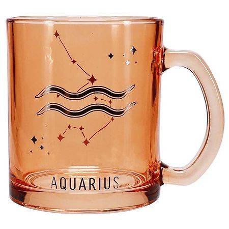 Festive Voice Aquarius Zodiac Glass Mug - 1.0 ea