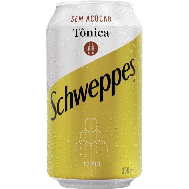 Schweppes água tônica sem açúcar (350 ml)