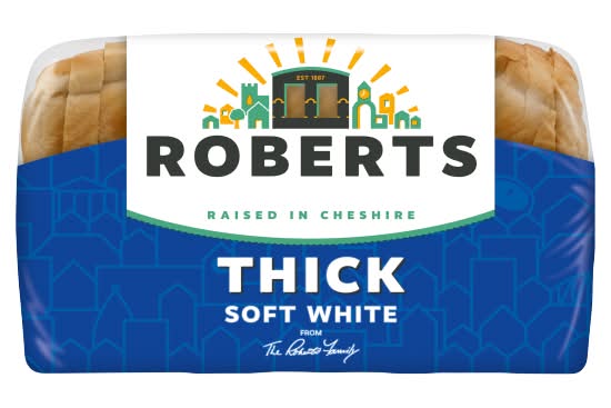 Roberts Thick Soft White Bread (800g)
