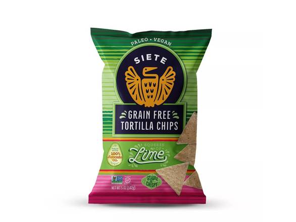 Siete Lime Grain Free Tortilla Chips - 1oz chip