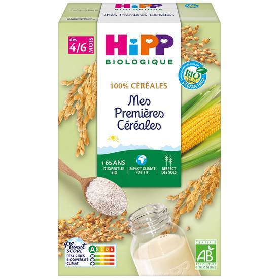 Hipp - Mes premières céréales pour bébé millet maïs bio
