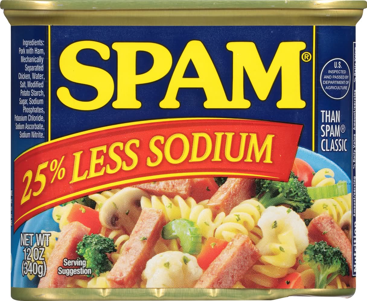 Spam 25% Less Sodium Classic Meatloaf (12 oz)