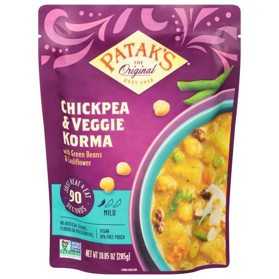 Patak's Mild Chickpea & Veggie Korma