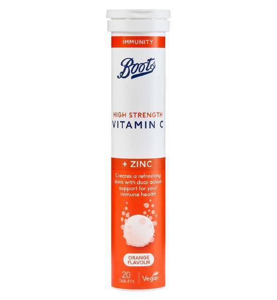 Boots High Strength Vitamin C & Zinc (orange)