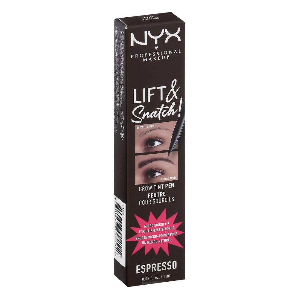 NYX Professional Makeup Lift & Snatch Espresso Las08 Brow Tint Pen (0.1 fl oz)