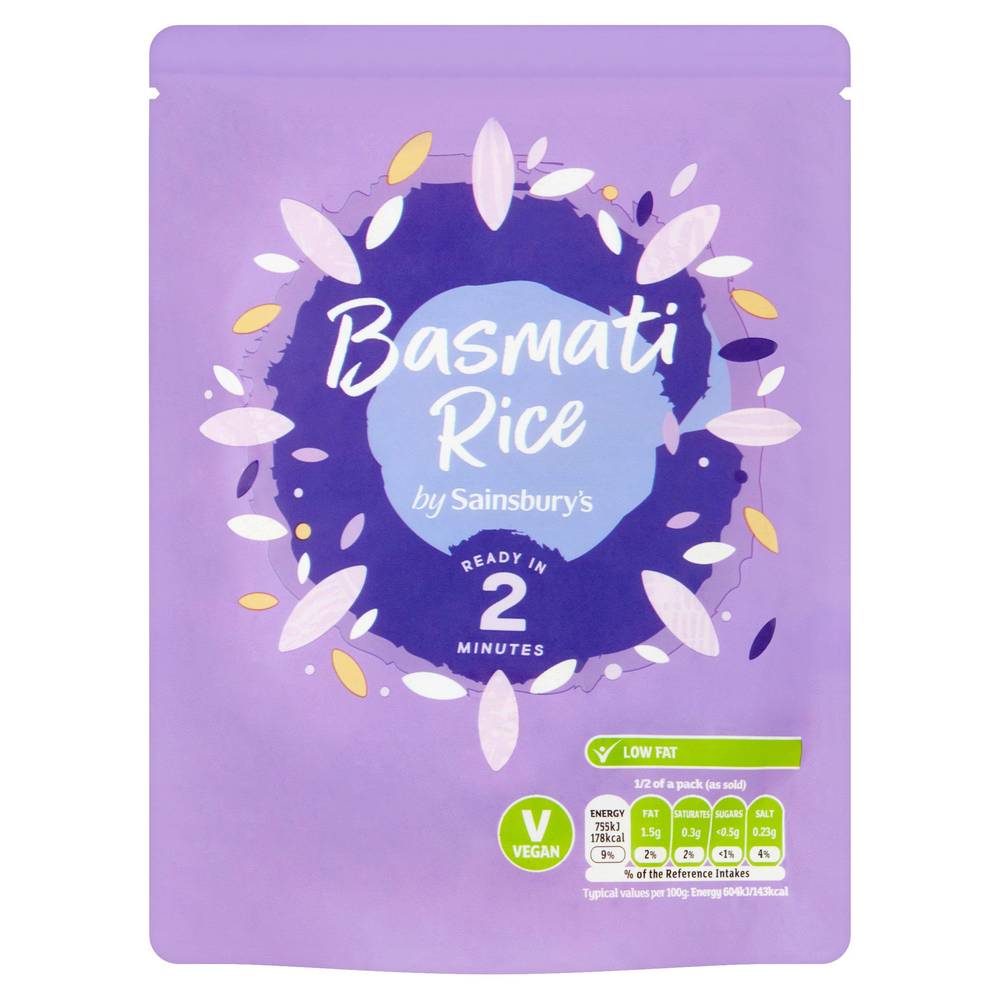 Sainsbury's Microwave Rice Basmati 250g