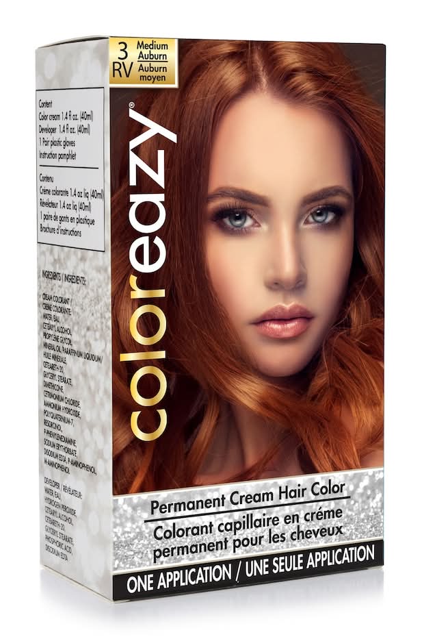 Permanent Cream Hair Color, Women, Medium Auburn
